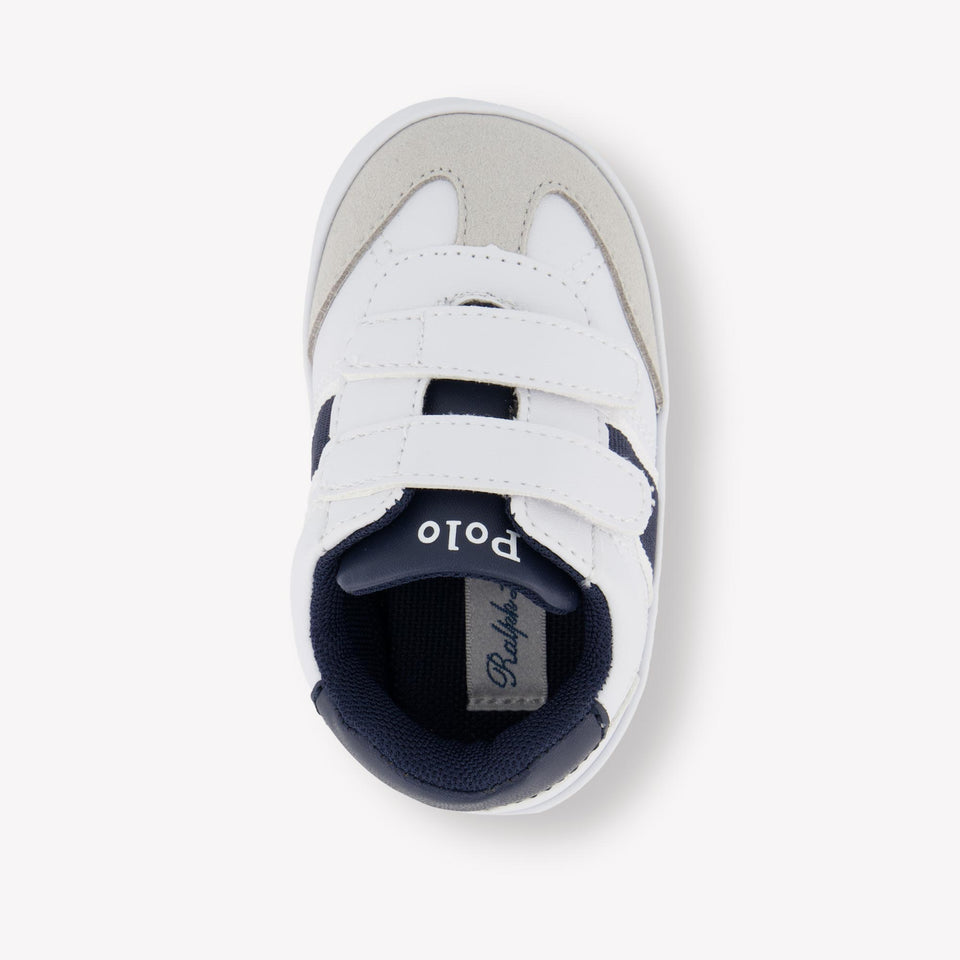 Ralph Lauren Heritage Court Iii Baby Boys Sneakers  White