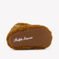 Ralph Lauren Lando Layette Baby Unisex Sneakers  Camel