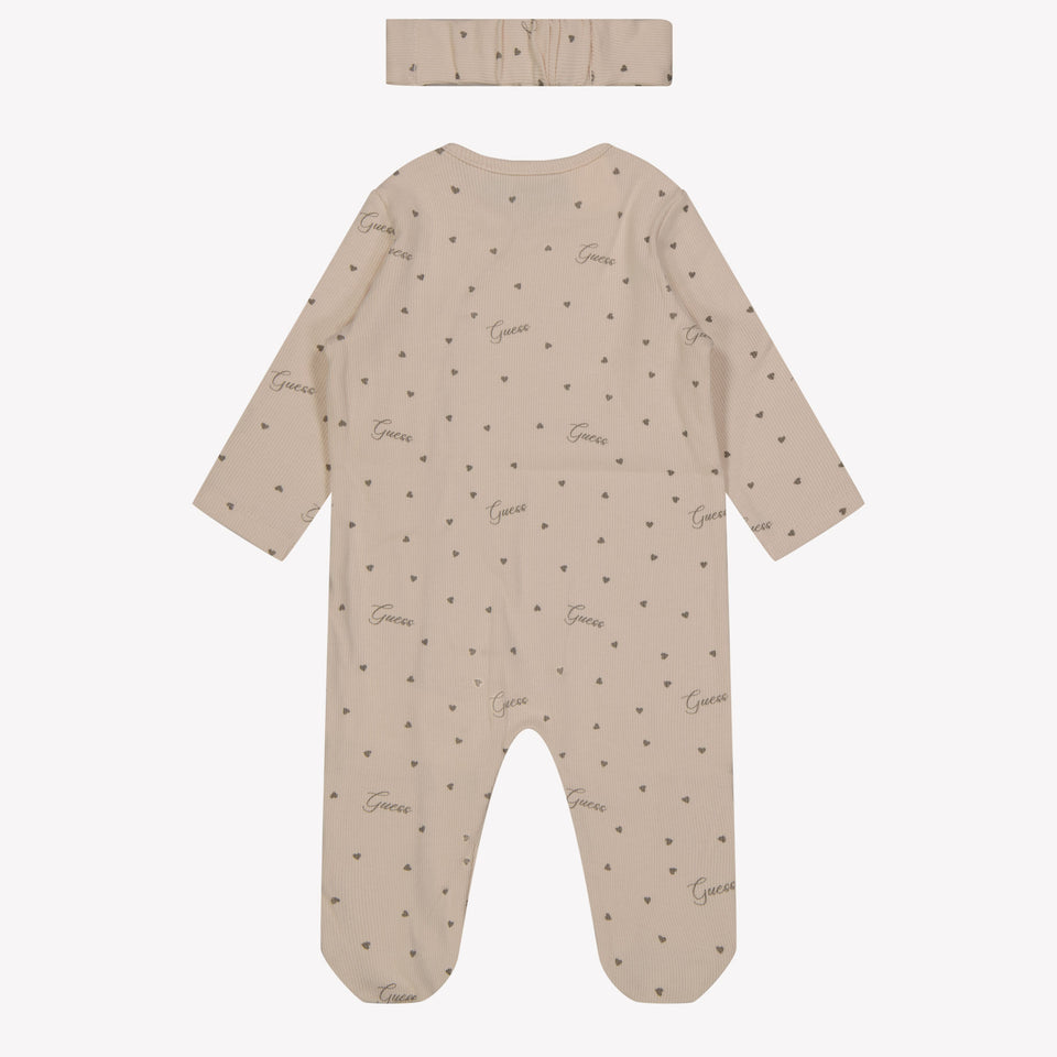 Guess Baby Girls Playsuit  Ecru