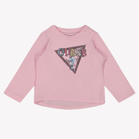 Guess Baby Girls T-Shirt  Light Pink