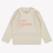 Guess Baby Meisjes Trui In Off White