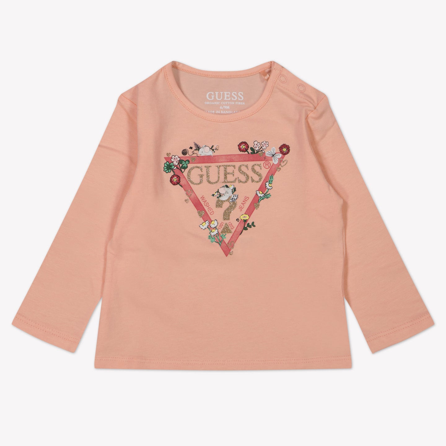 Guess Baby Girls T-Shirt  Salmon