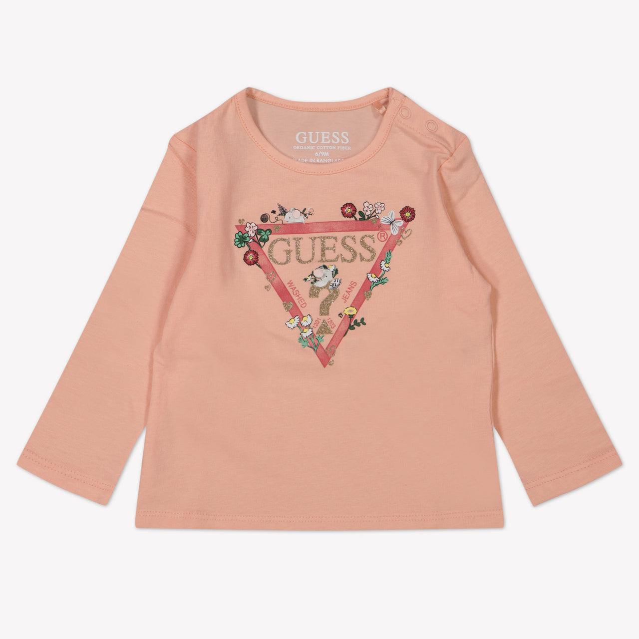 Guess Baby Girls T-Shirt  Salmon