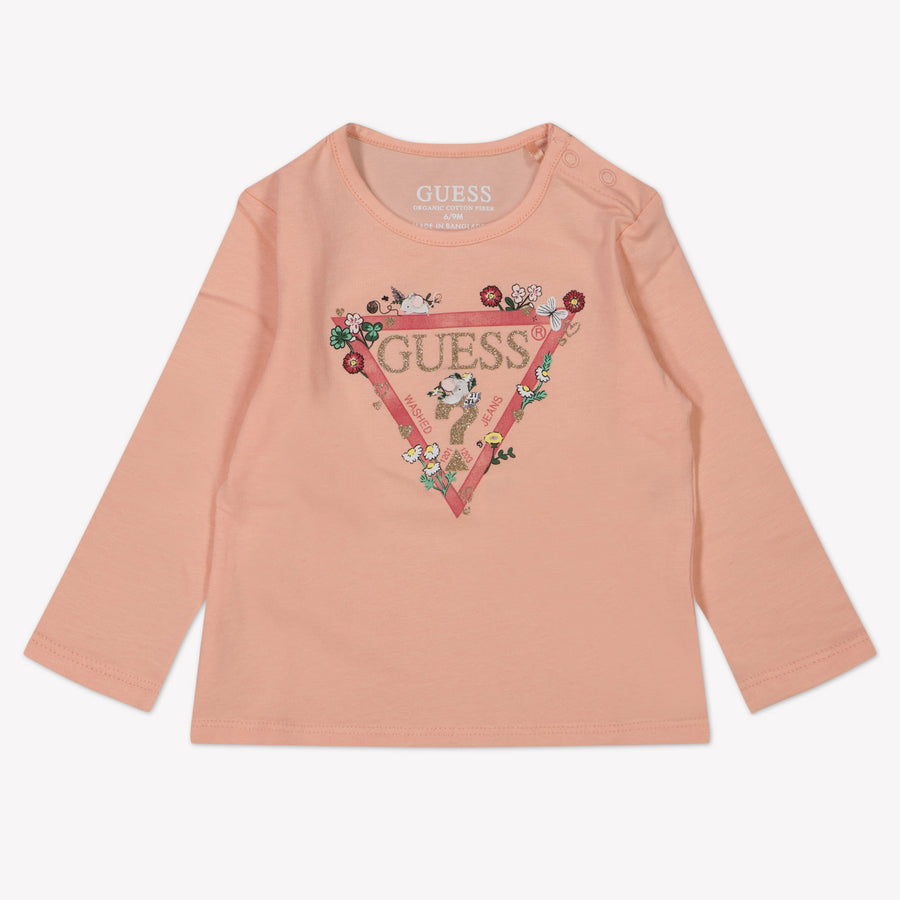 Guess Baby Girls T-Shirt  Salmon