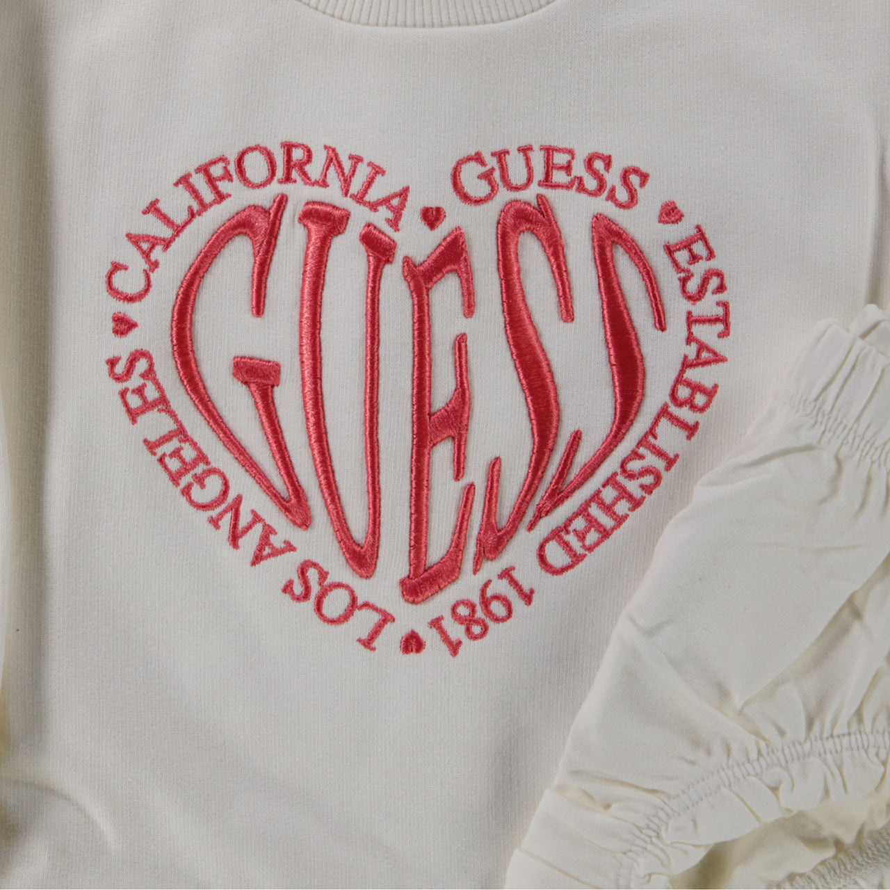 Guess Baby Meisjes Jurk In Off White