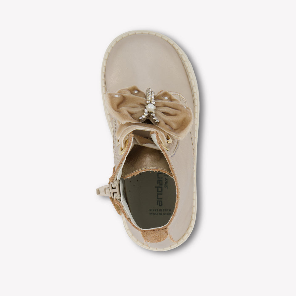 Andanes Girls Boots  Gold