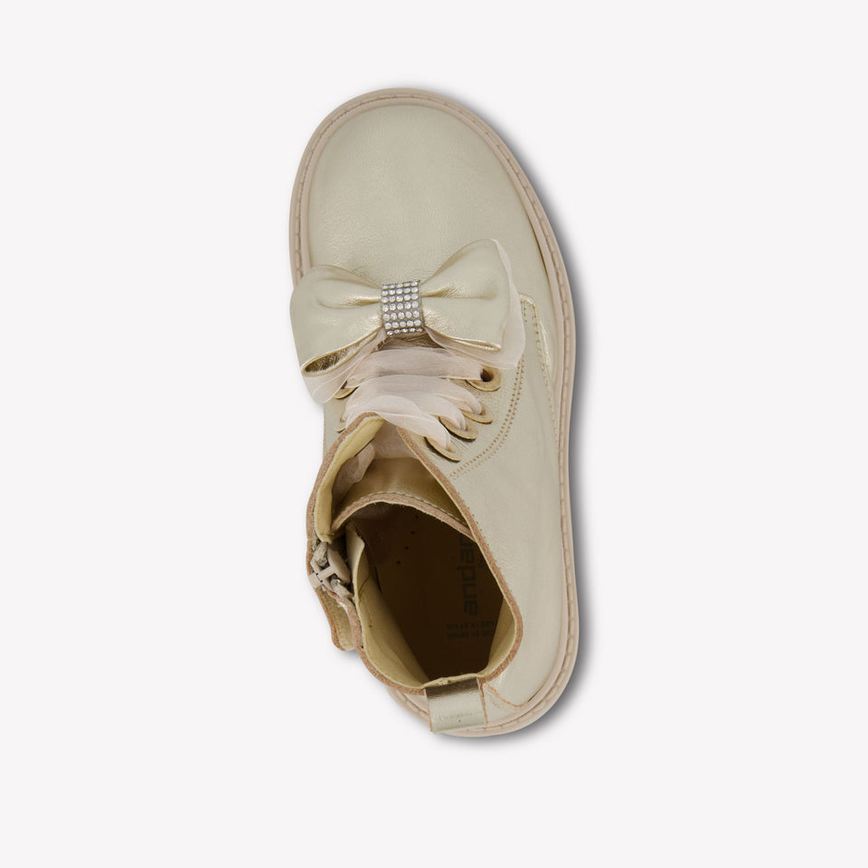 Andanes Girls Boots  Gold