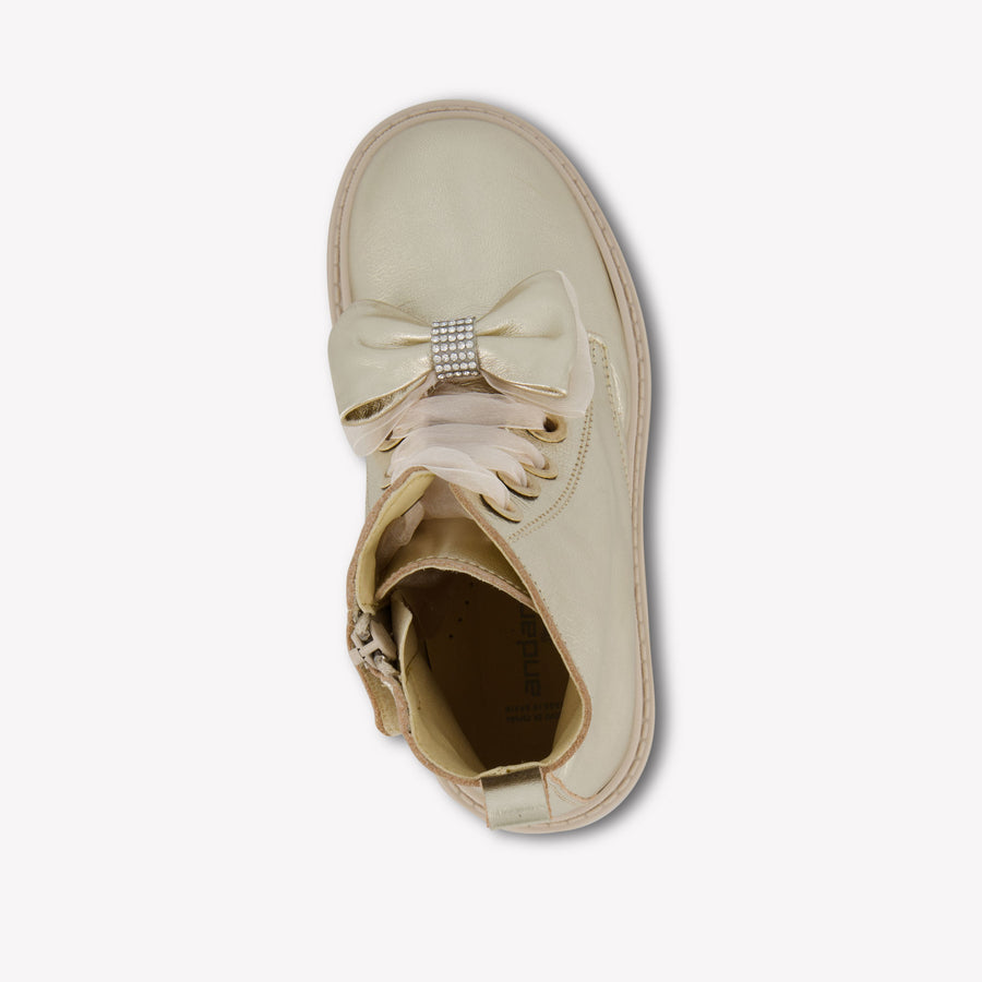 Andanes Girls Boots  Gold