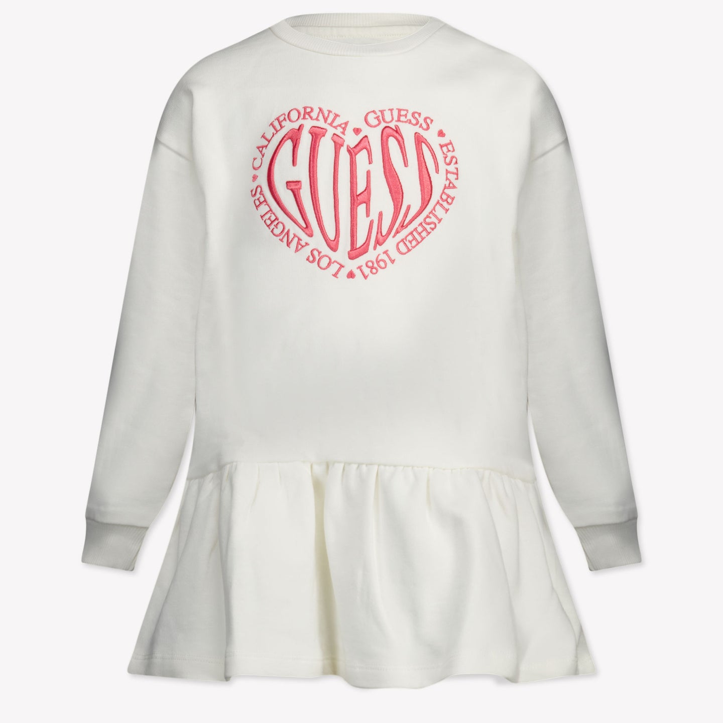 Guess Kids Girls Dress Offwhite
