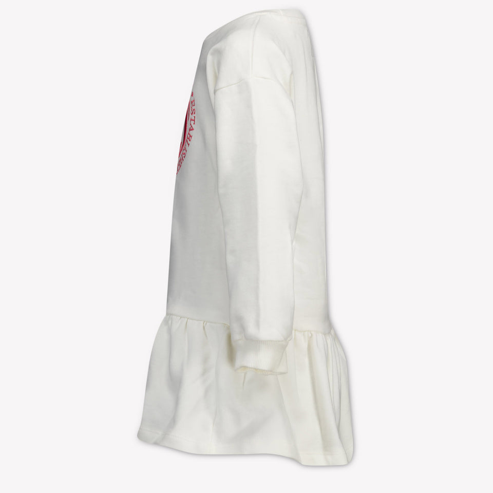 Guess Kinder Meisjes Jurk In Off White