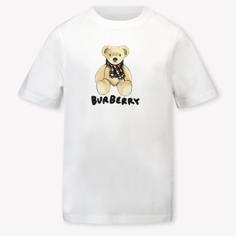Burberry Kids Unisex T-shirt in White