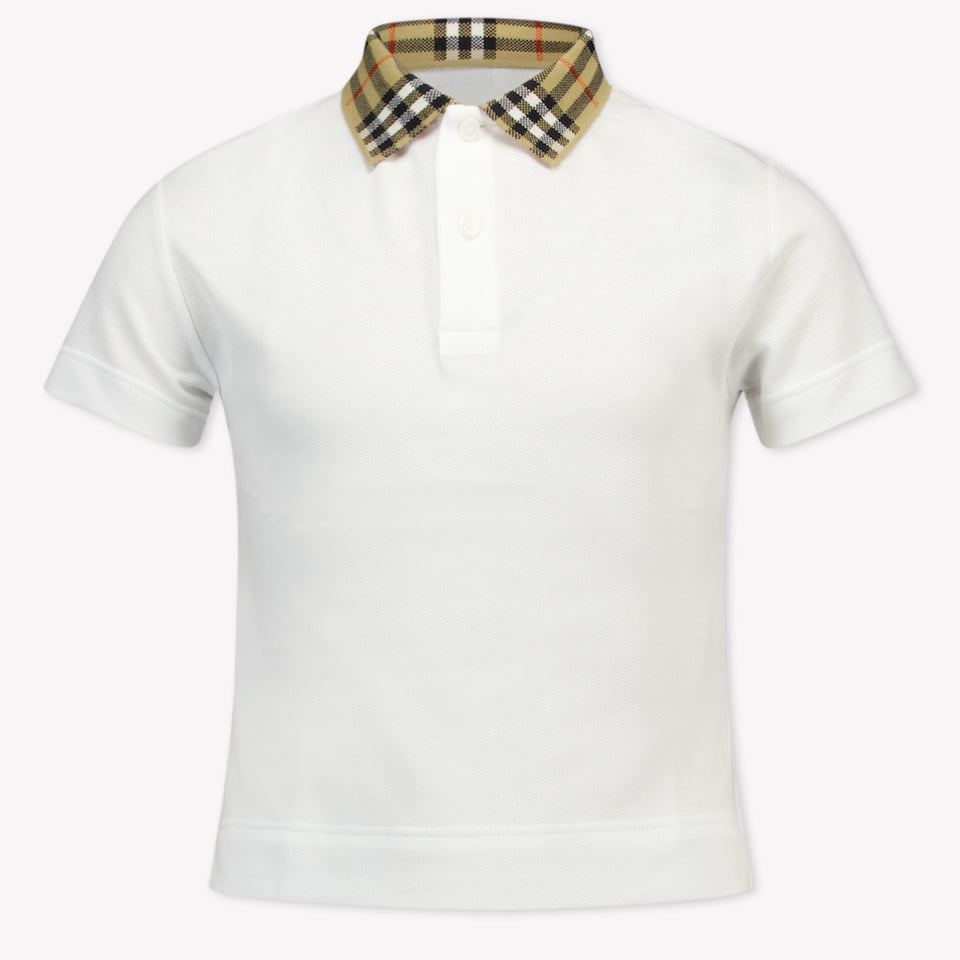 Burberry Johane Kinder Jongens Polo In Wit