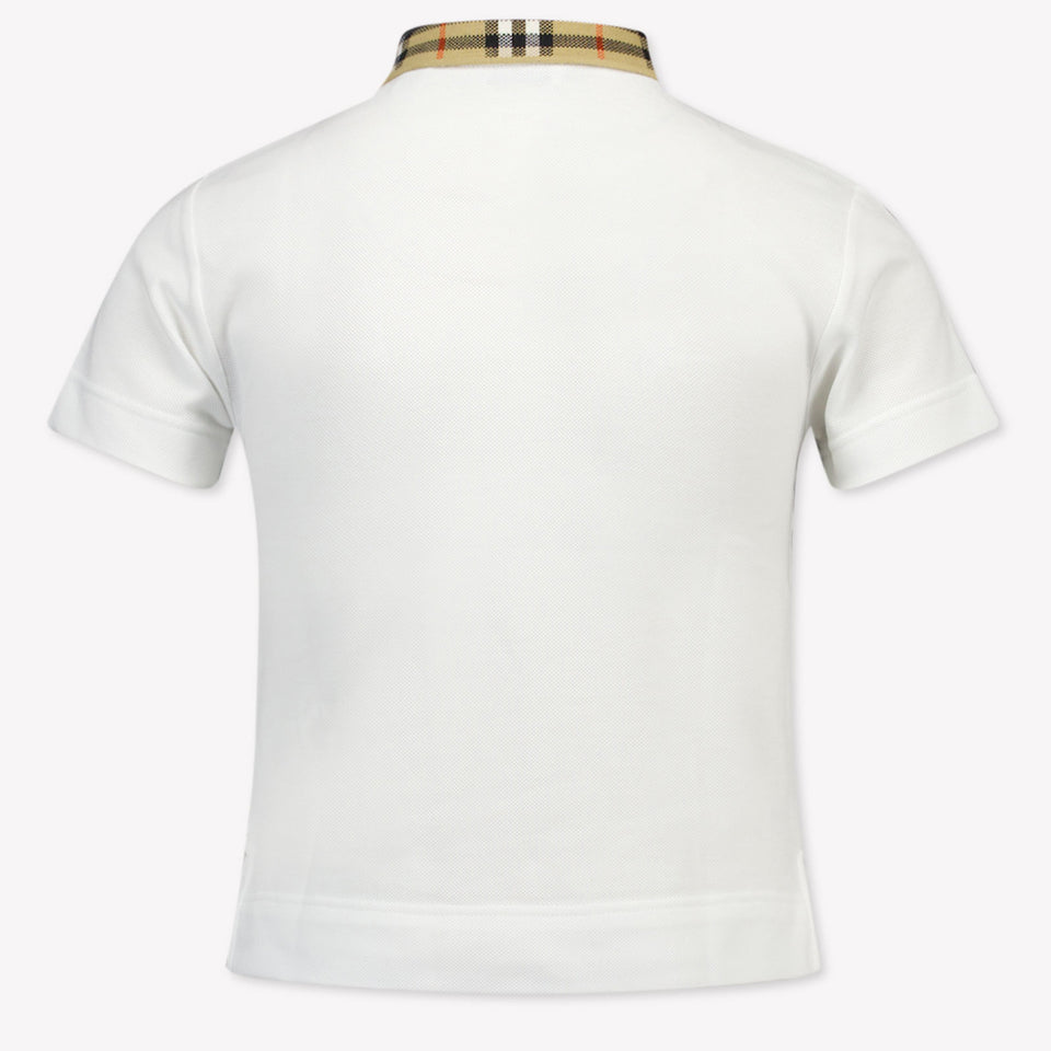 Burberry Johane Kinder Jongens Polo In Wit