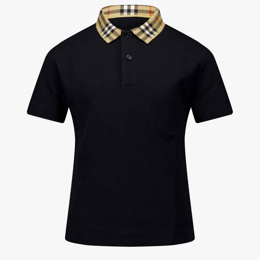 Burberry Johane Boys Polo Shirt in Black