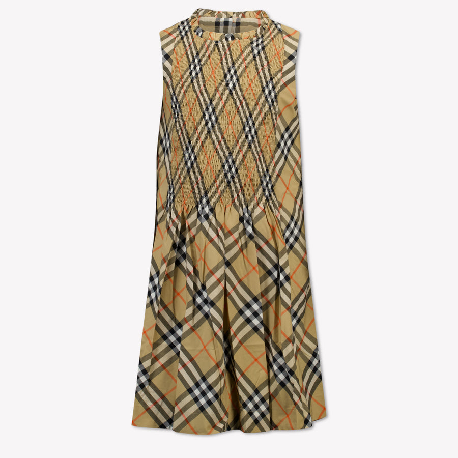 Burberry Yvette Girls Dress in Beige