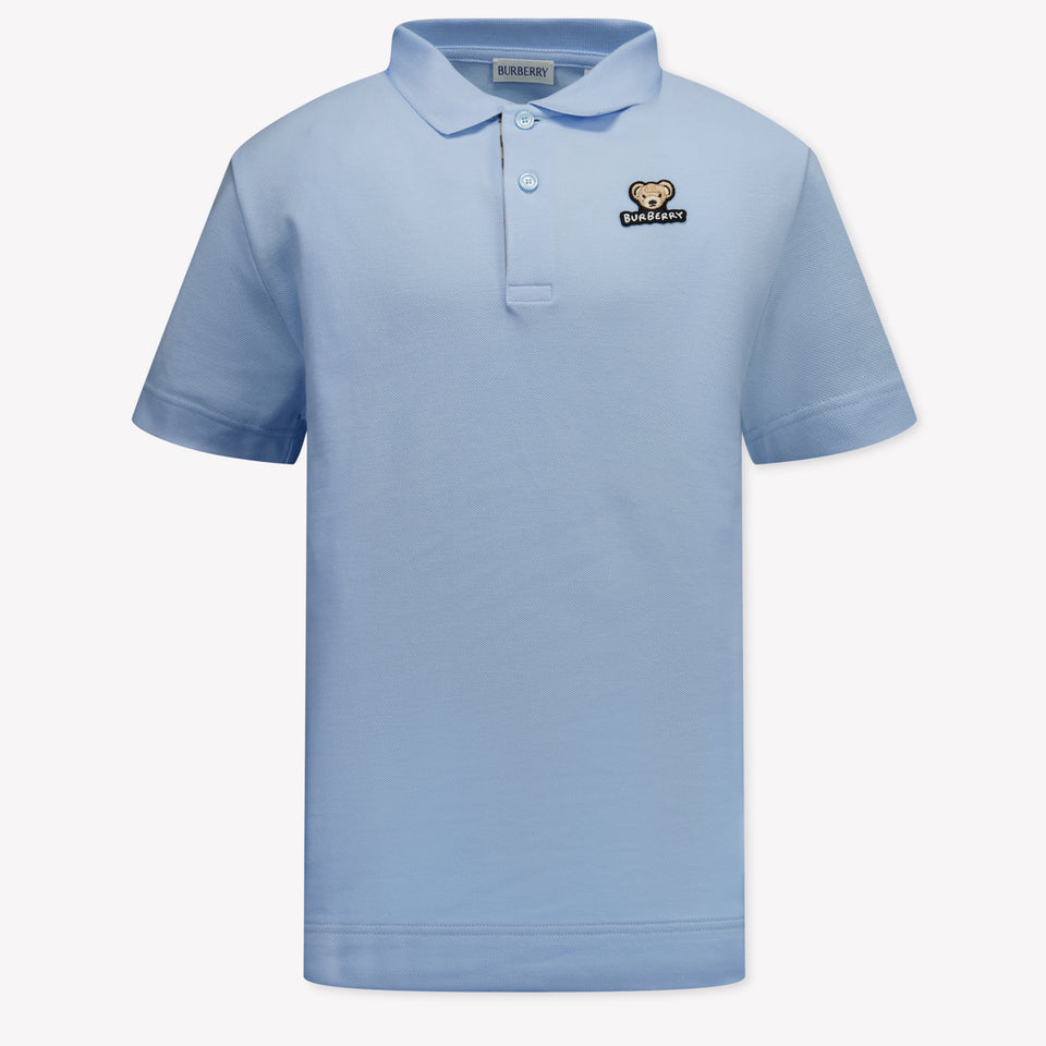 Burberry Kinder Jongens Polo In Licht Blauw