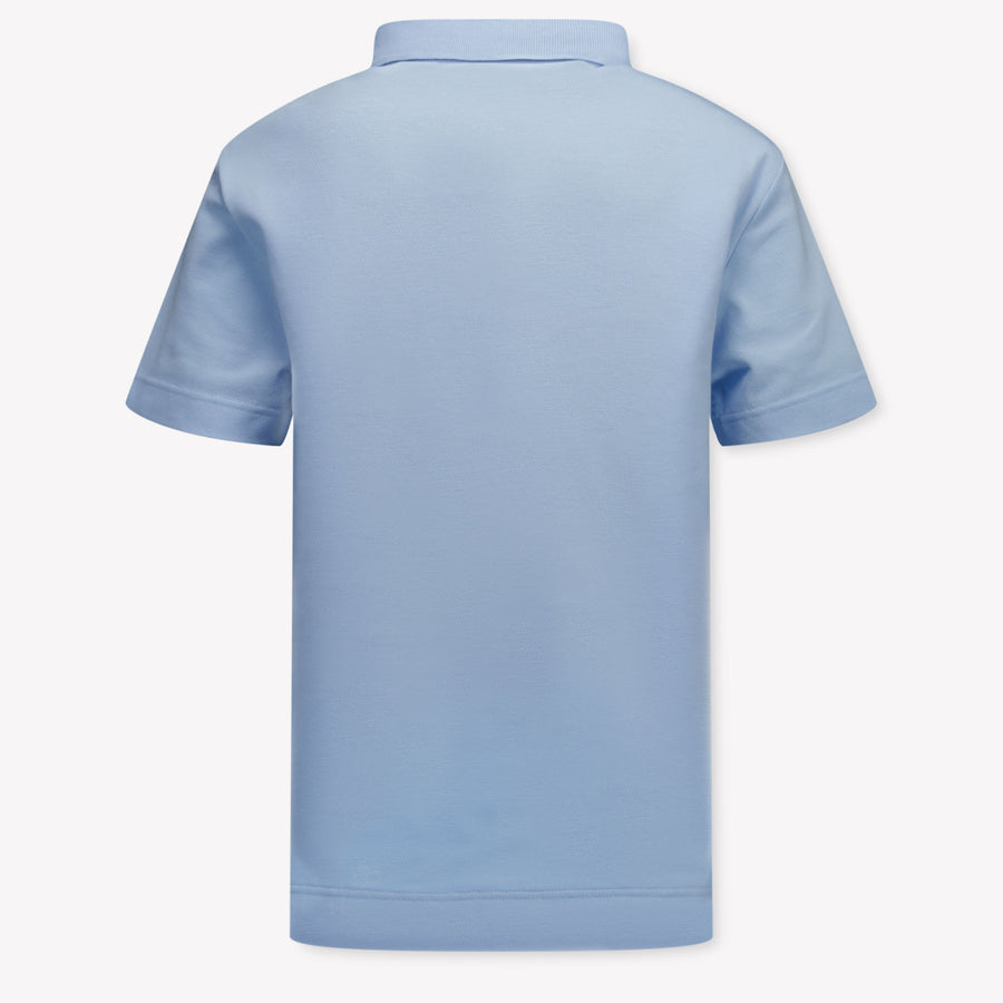 Burberry Kids Boys Polo  Light Blue