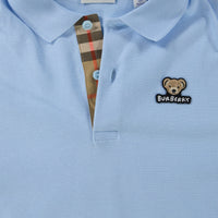 Burberry Kids Boys Polo  Light Blue
