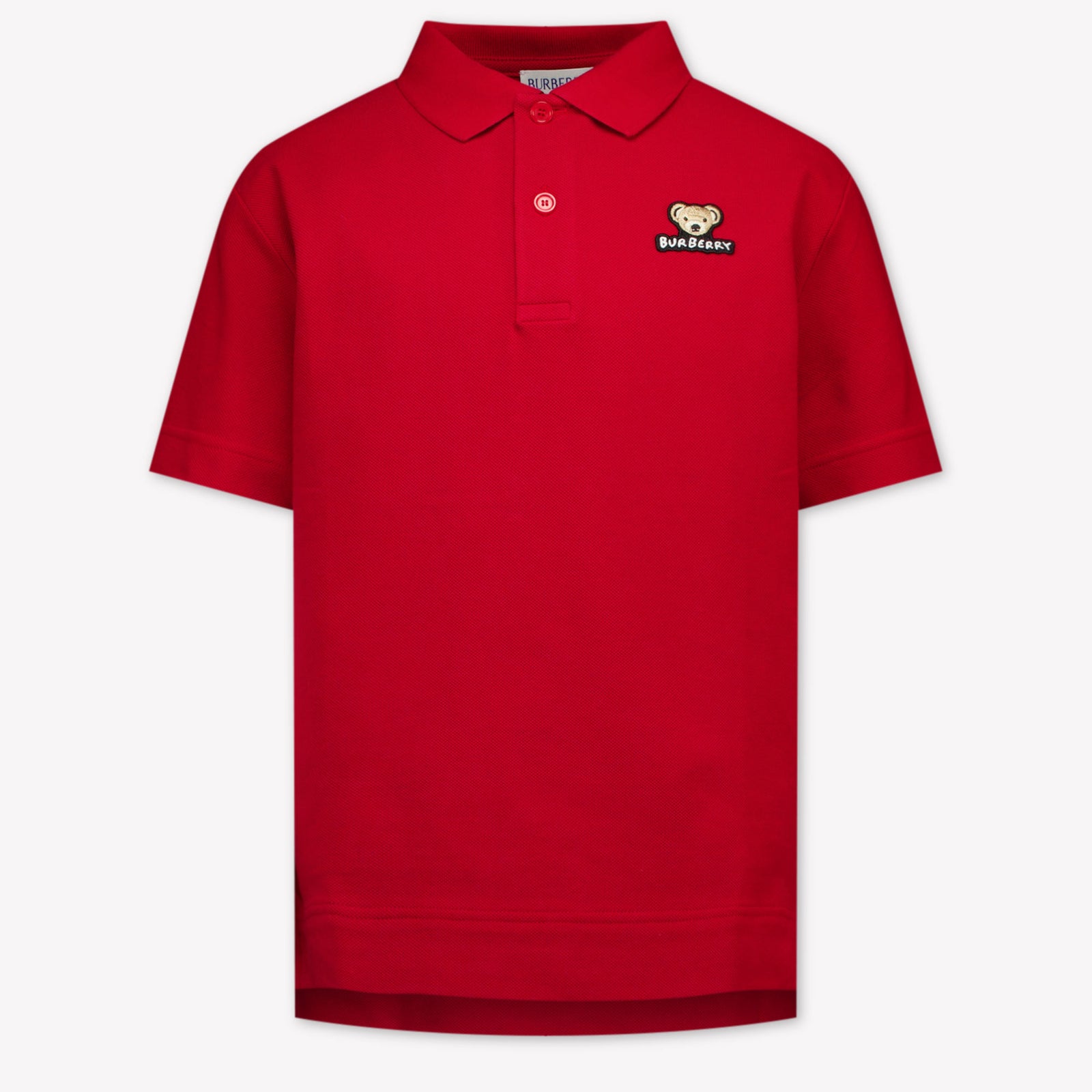 Burberry Kids Boys Polo  Red