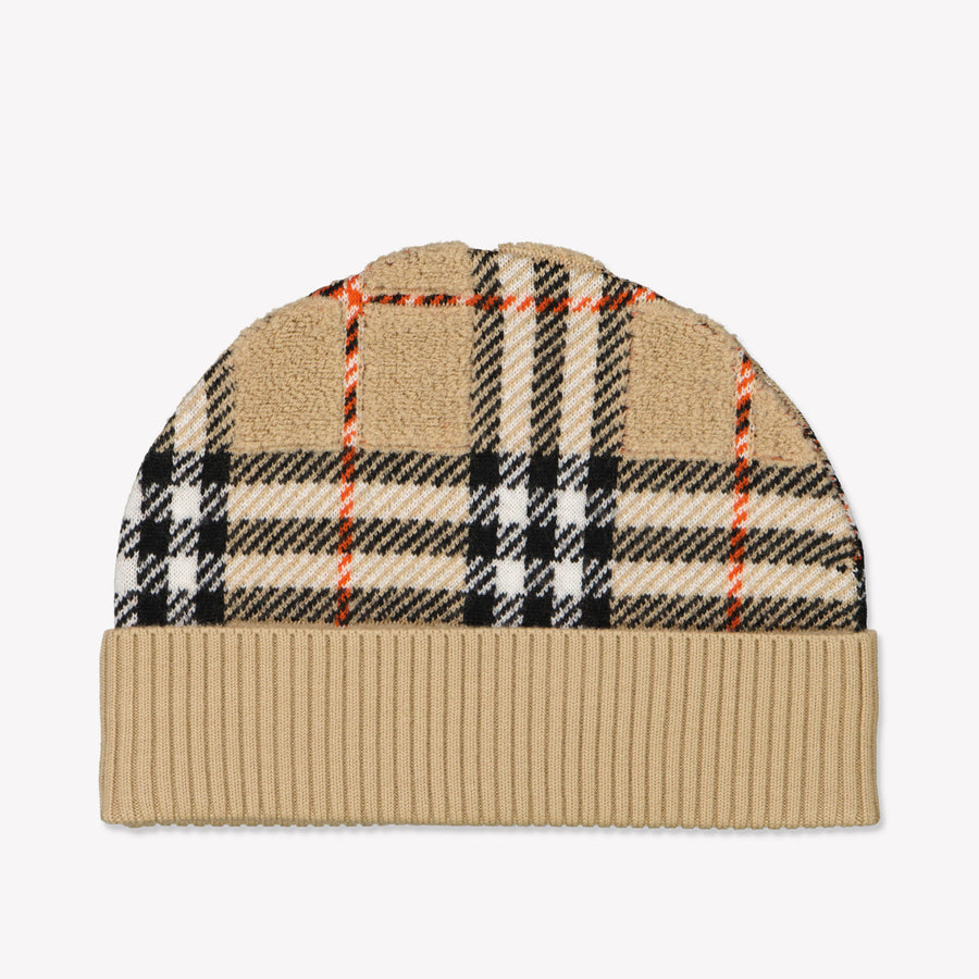 Burberry Kinder Unisex Muts In Beige