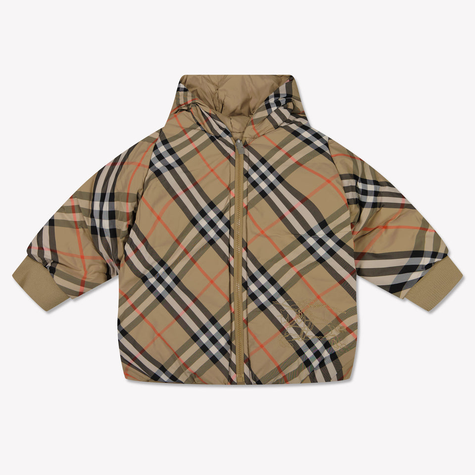 Burberry Axel Baby Jongens Winterjas In Beige