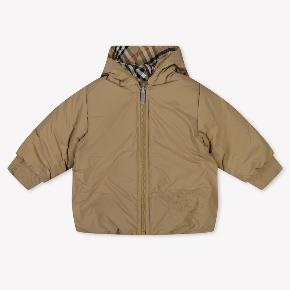Burberry Axel Baby Jongens Winterjas In Beige