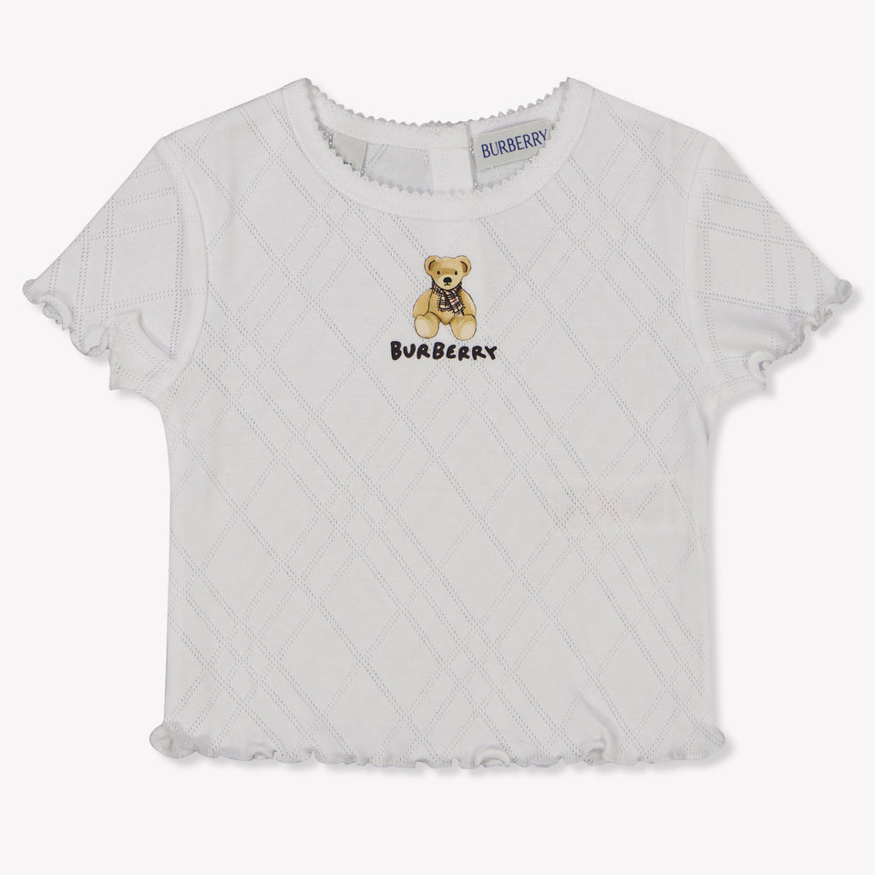Burberry Pennybear Baby Girls T-Shirt  White