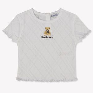 Burberry Pennybear Baby Girls T-Shirt  White