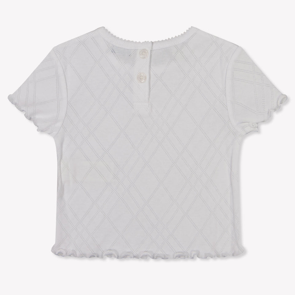 Burberry Pennybear Baby Girls T-Shirt  White