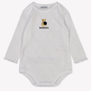 Burberry Baby Girls Bodper  White