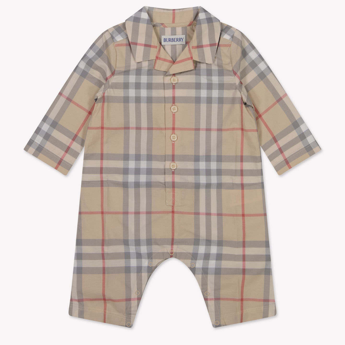 Burberry Andreas Baby Boys Playsuit  Light Beige