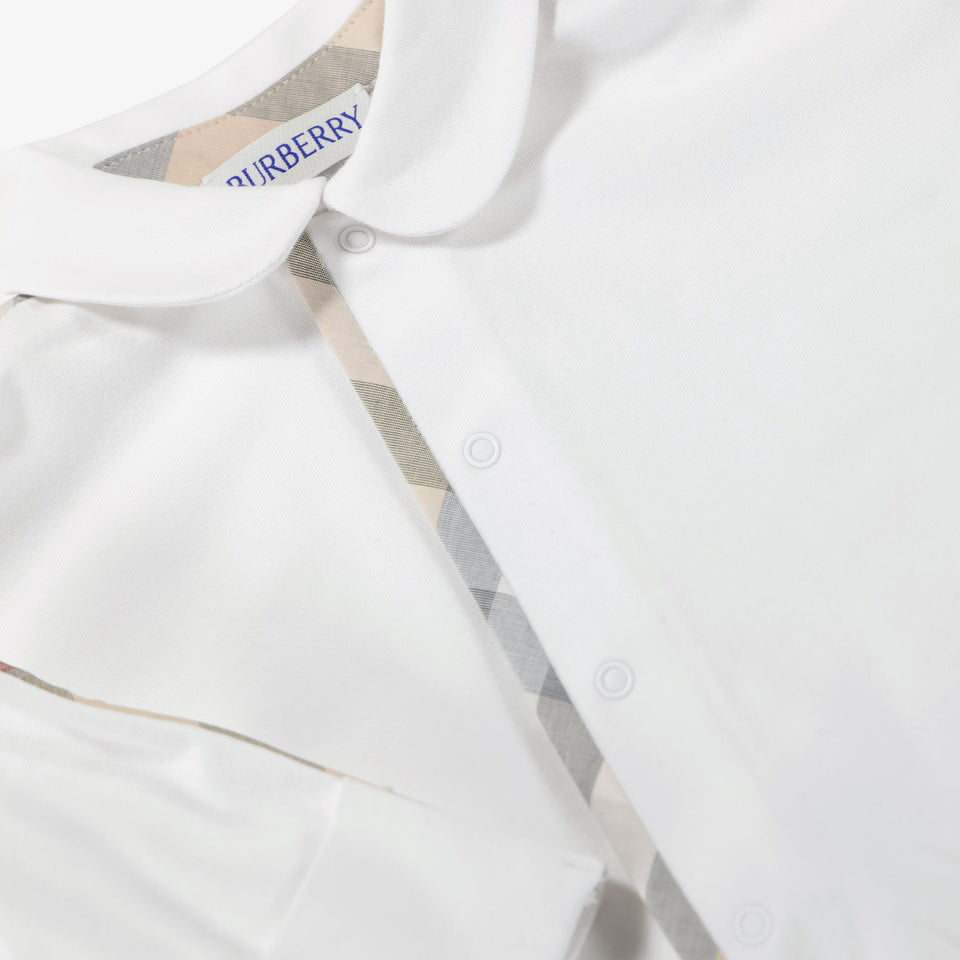 Burberry Baby Unisex Playsuit  White