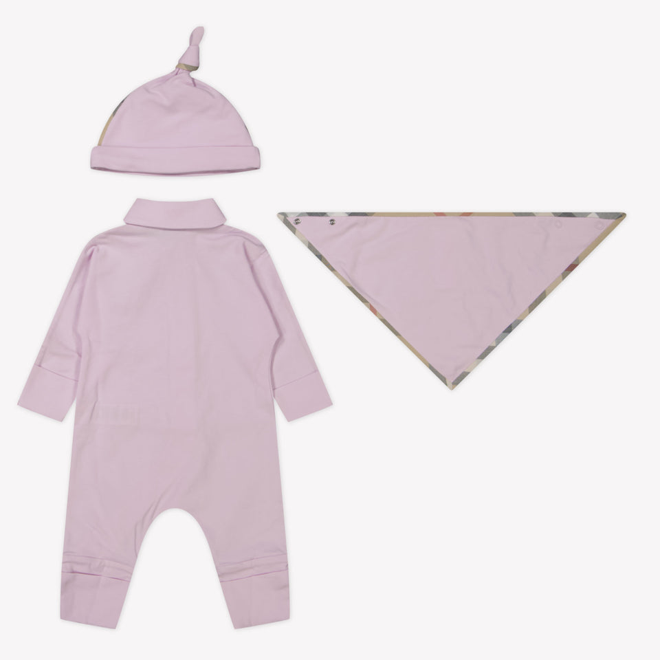 Burberry Baby Girls Playsuit  Light Pink
