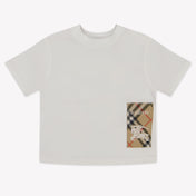 Burberry Baby Unisex T-shirt in White