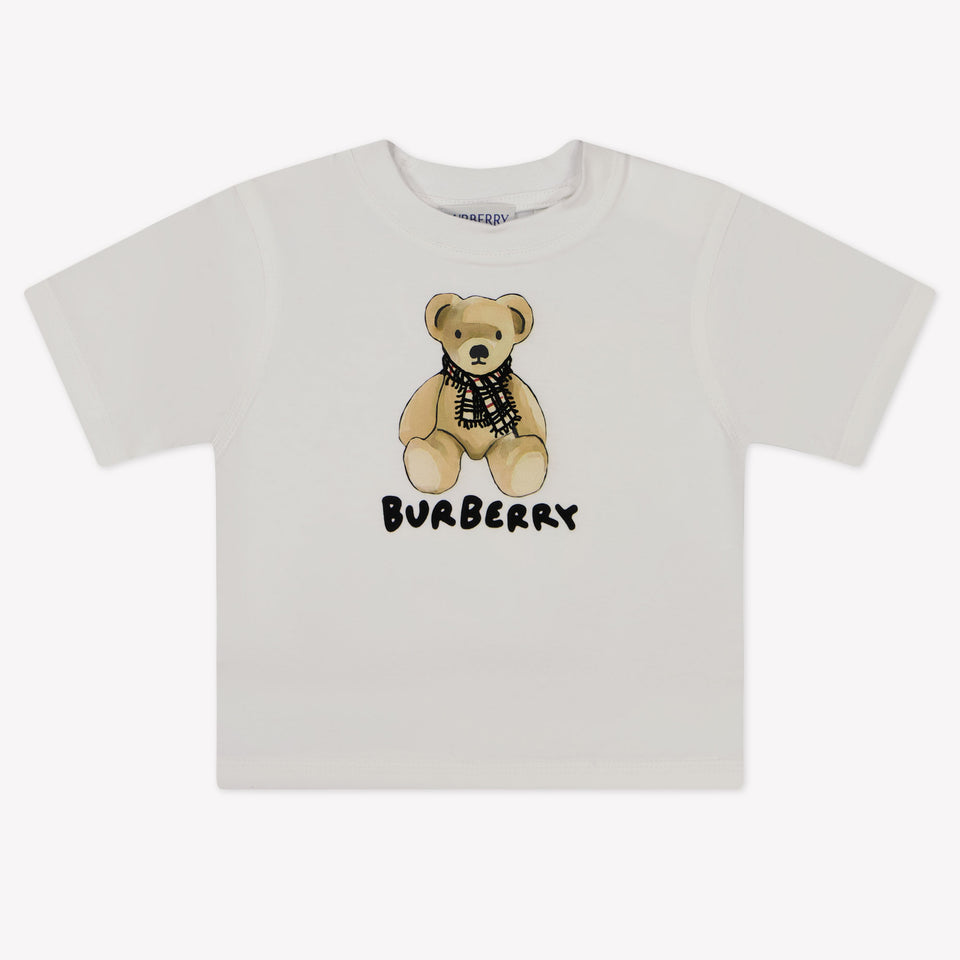 Burberry Baby Unisex T-shirt in White