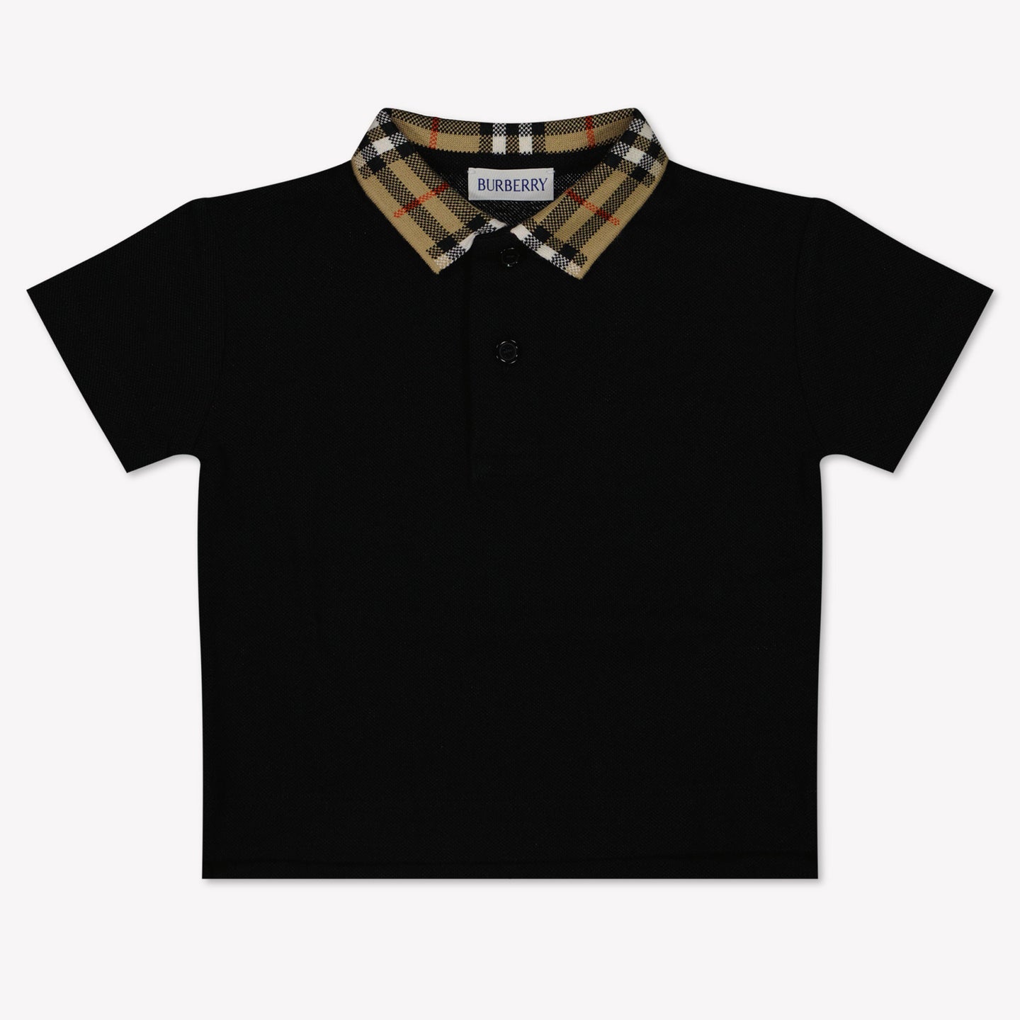 Burberry Baby Jongens Polo In Zwart