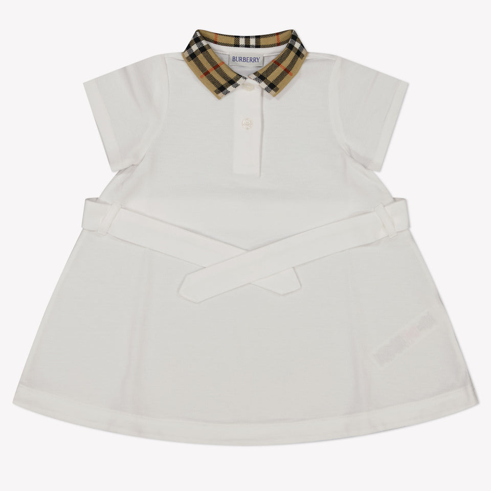 Burberry Astrid Baby Meisjes Jurk In Wit