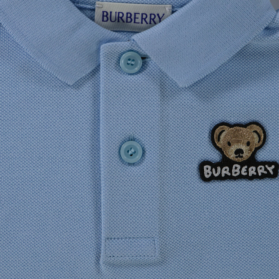 Burberry Baby Boys Polo  Light Blue