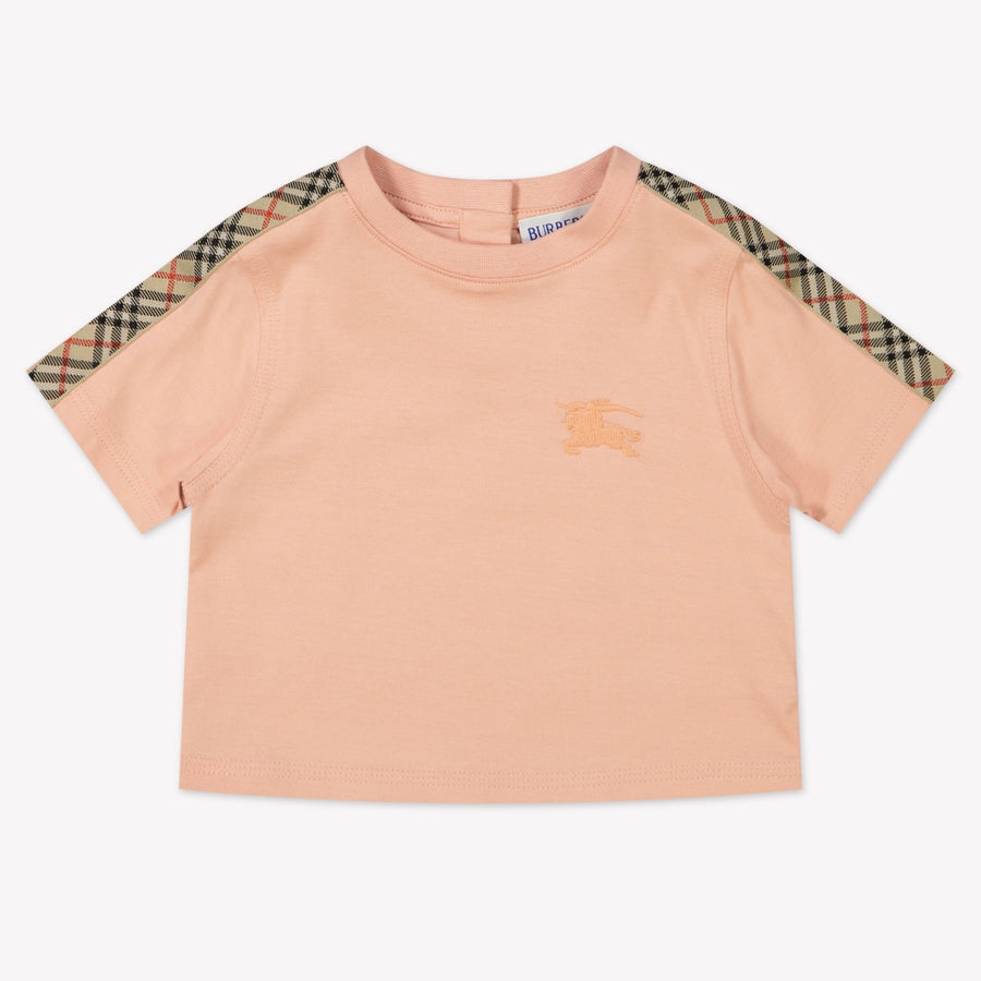 Burberry Baby Girls T-Shirt  Light Pink