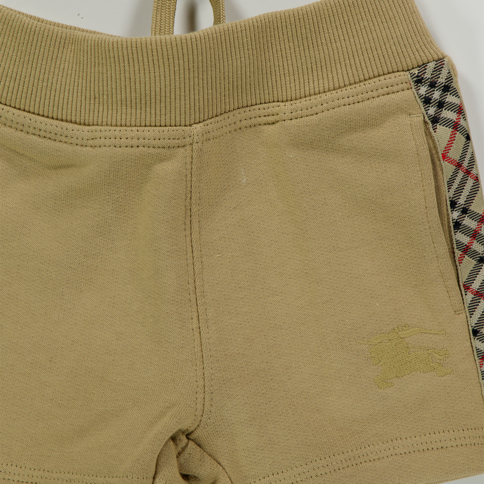 Burberry Baby Jongens Shorts In Zand