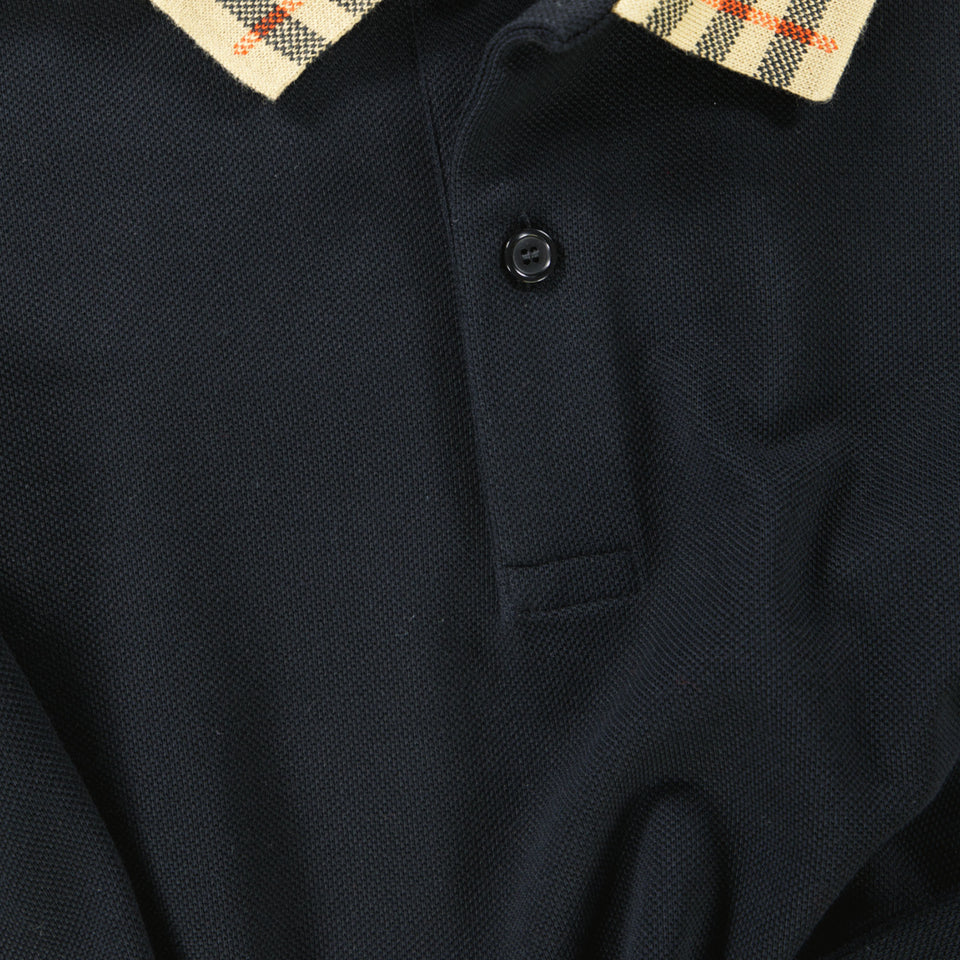 Burberry Kinder Jongens Polo In Zwart