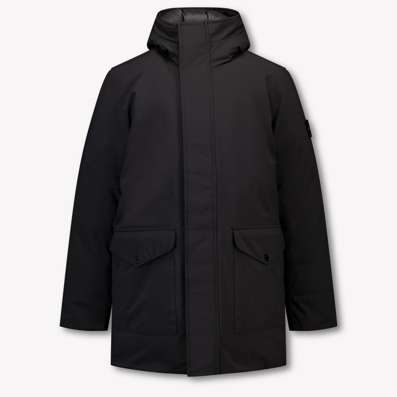 Stone Island Kinder Jongens Winterjas In Zwart