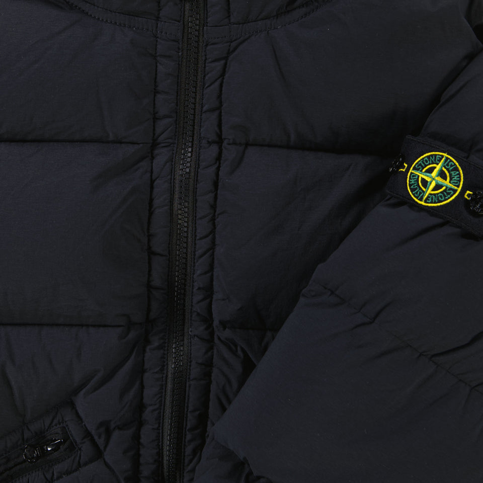Stone Island Kids Boys Winter Jacket  Black