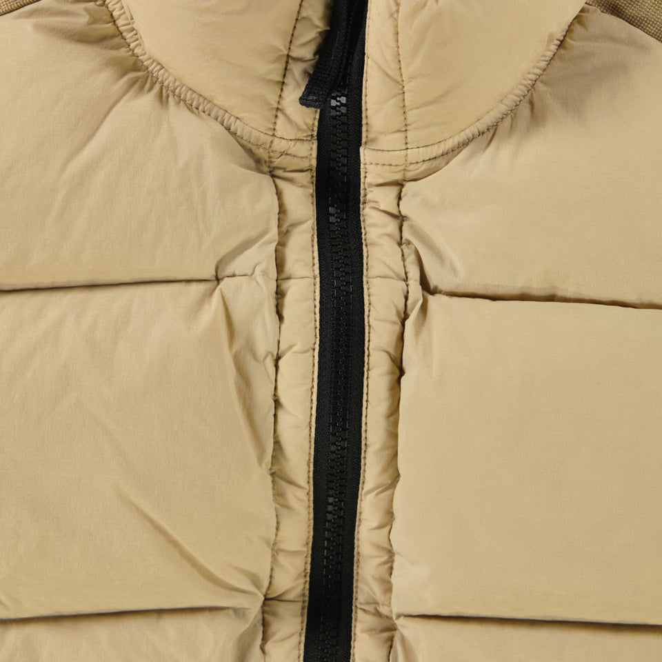 Stone Island Children's Boys Body Warmer In Beige