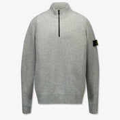 Stone Island Kids Boys Sweater  Gray