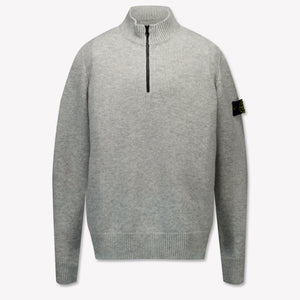 Stone Island Kids Boys Sweater  Gray