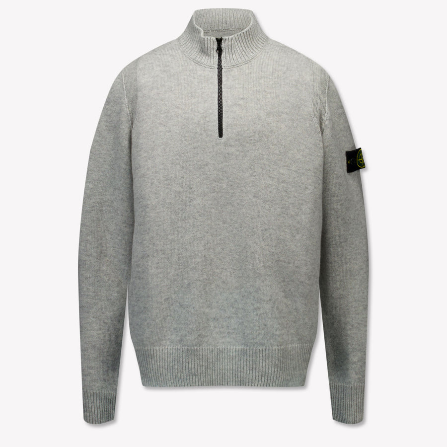 Stone Island Kids Boys Sweater  Gray