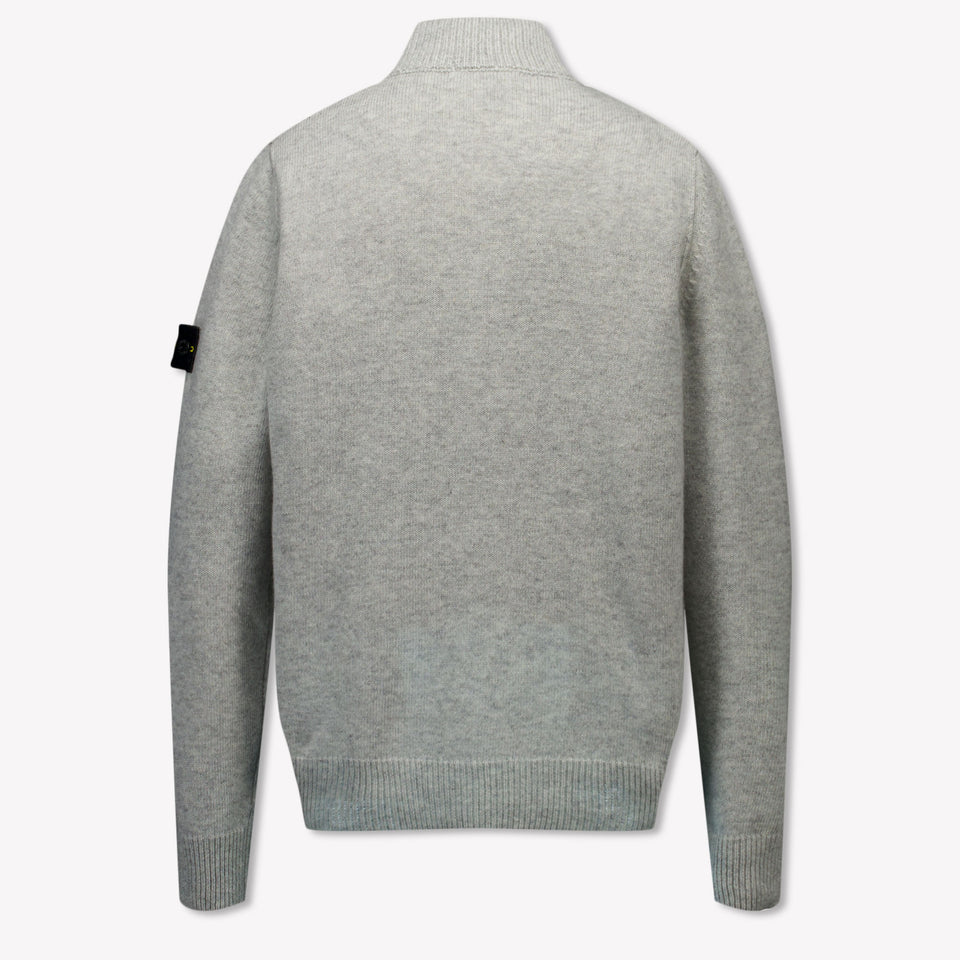 Stone Island Kids Boys Sweater  Gray