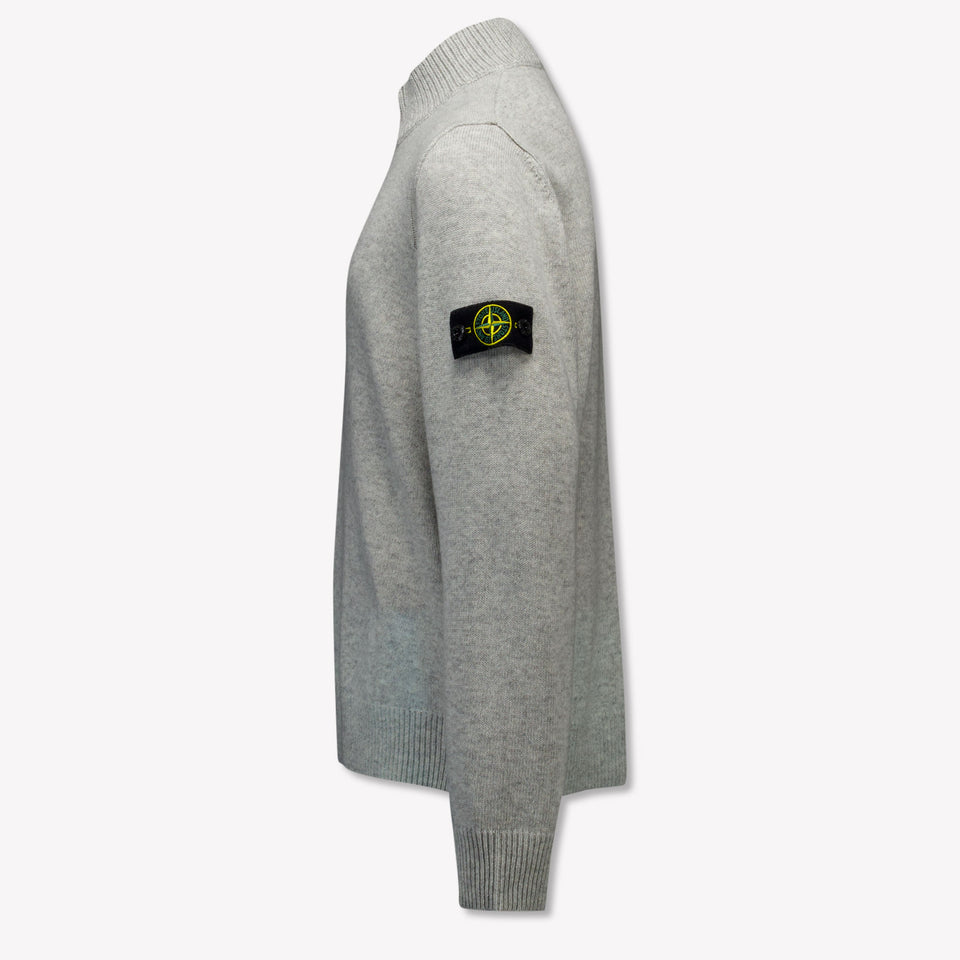 Stone Island Kids Boys Sweater  Gray