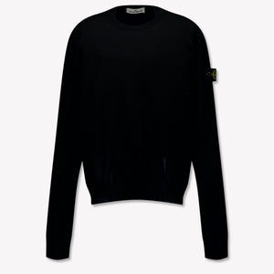 Stone Island Kids Boys Sweater  Black